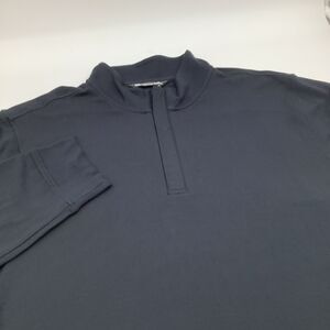 Travis Mathew Mens Long‎ Sleeve 1/4 Zip Pullover Black Size XXL